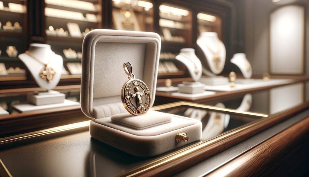 Choisissez la plus belle médaille de baptême : motifs élégants à offrir